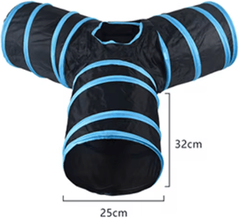 Inspire Picks Rainbow Cat Tunnel Collapsible Interactive Play Tube For Cats & Puppies d5