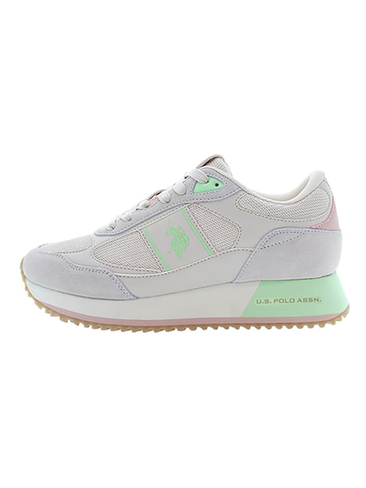 U.S. Polo Sneakers "Sacha" in Grau/ Grün - 39