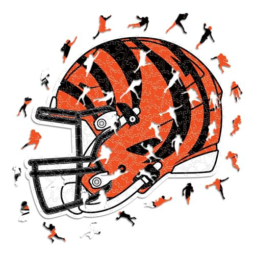 Iconic Puzzles Cincinnati Bengals Helm Houten Puzzel - 270 stuks