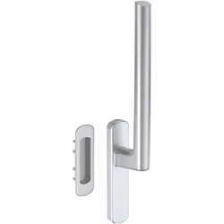 Maco, Türgriff + Türgarnitur, HS Griffgarnitur 12, innen, TS 79-86 mm, Alu silber eloxiert (104247) (Türgriff)