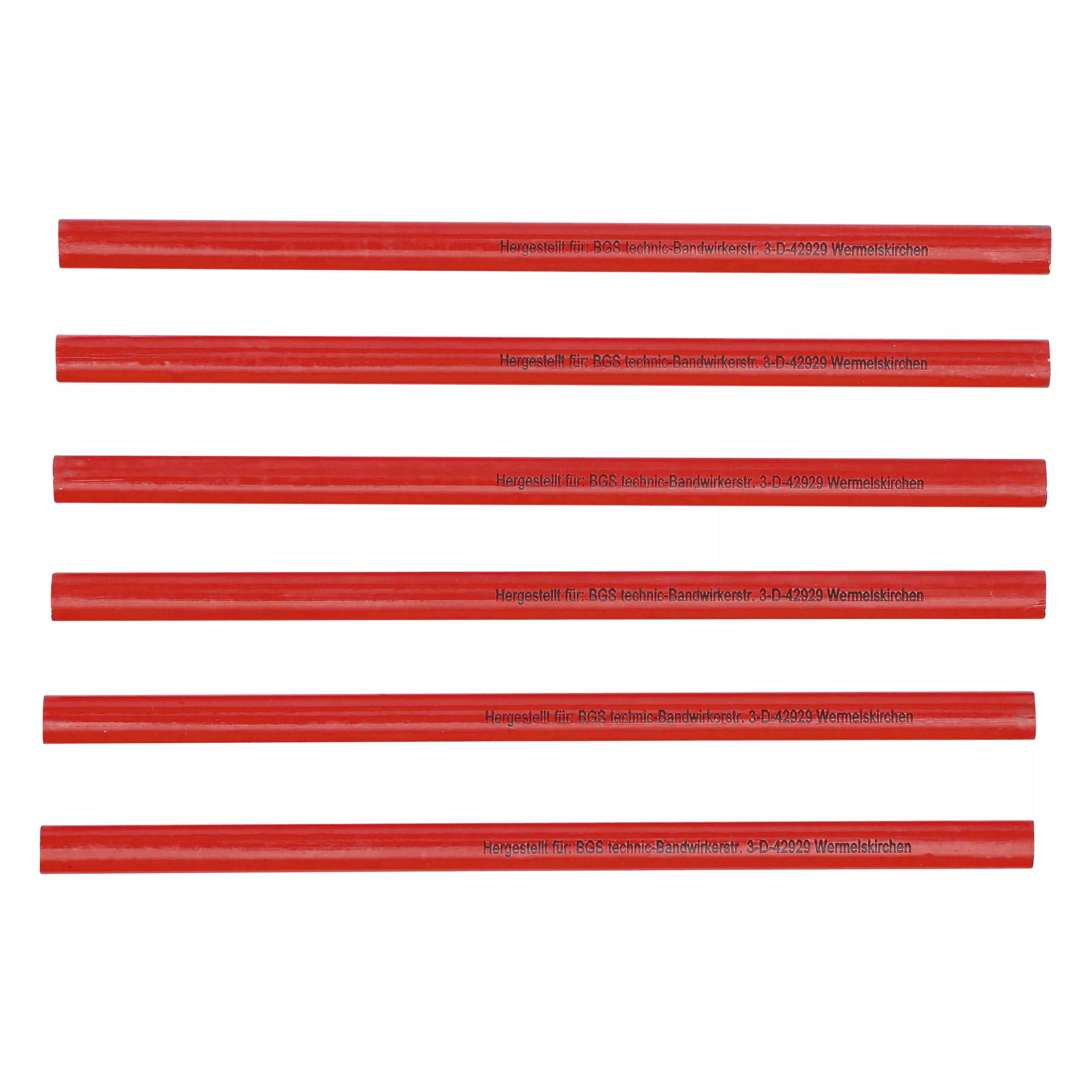 BGS Zimmermannsbleistifte 250 mm 6-tlg. (Weich, 6x) (2071)