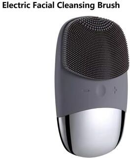 Inspired Finds PureGlow Sonic Facial Cleansing Brush Deep Cleaning Electric Face Brush For Radiant, Healthy Skin gray