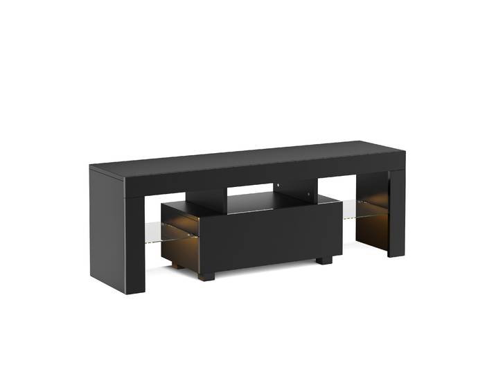 TV Möbel LED IRMA 130 x 35 x 45 cm schwarz