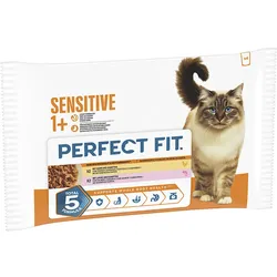 Perfect Fit Multipack Sensitive Huhn & Karotte, Lachs & Karotte in Sauce 13x1 kg