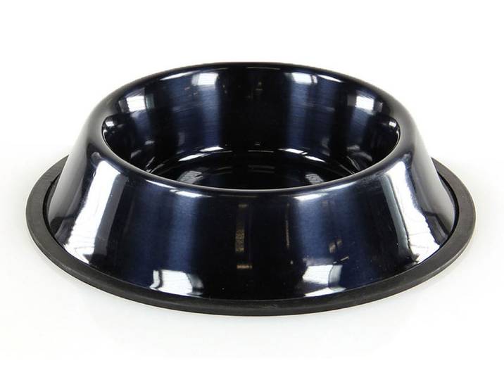 Swisspet Edelstahlnapf 0.45l schwarz