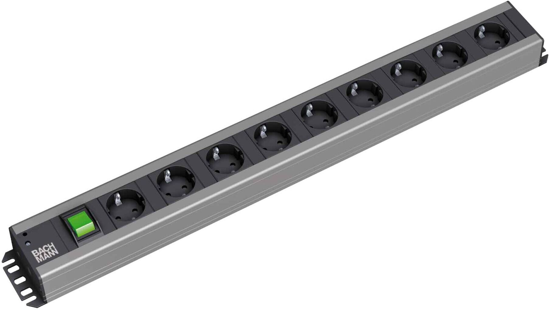 Bachmann Handwerkerleiste 9fach mit Schalter, 2m Zul 300.004)