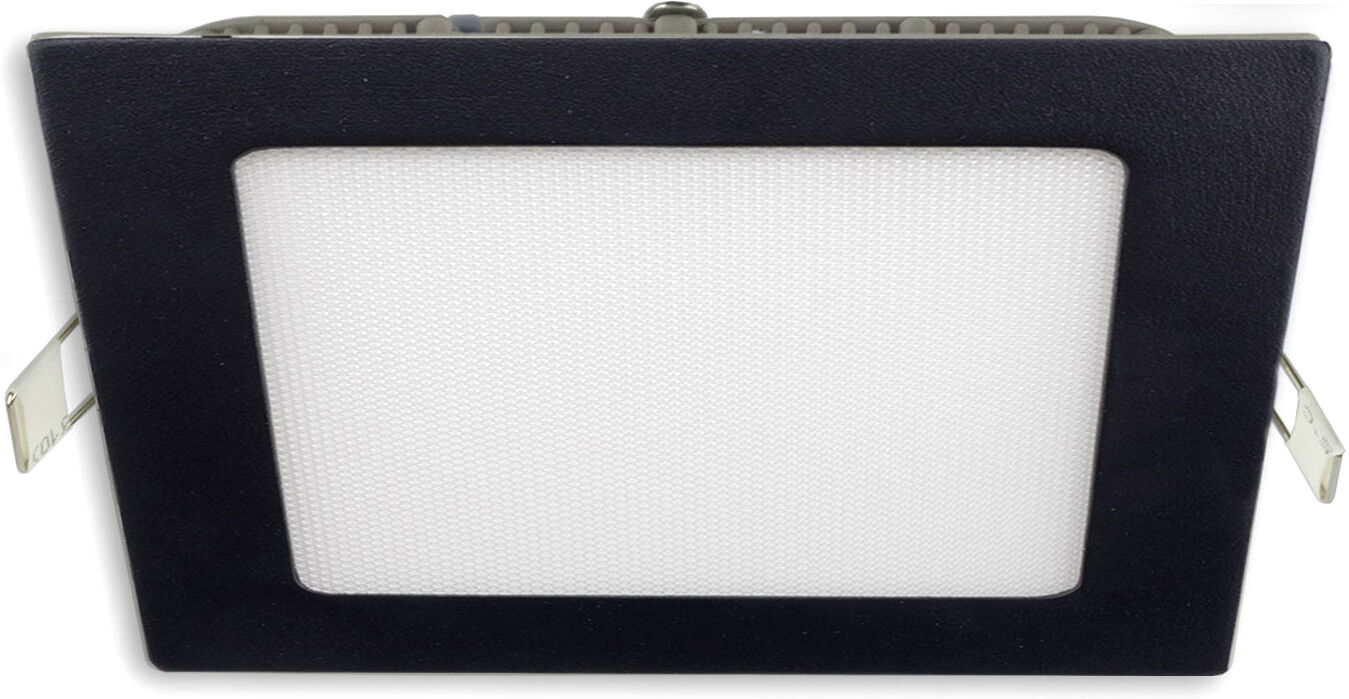 Isoled Led Downlight, 24w, Eckig Ultraflach Schwarz, 300x300mm, Colorswitch 3000 3500 4000k, Dimmbar