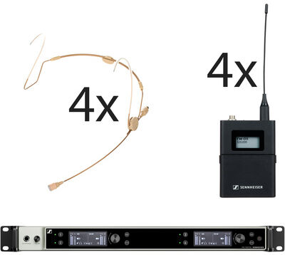 Sennheiser EW-DX 4x HSP 2 Lemo R1-9 Set beige