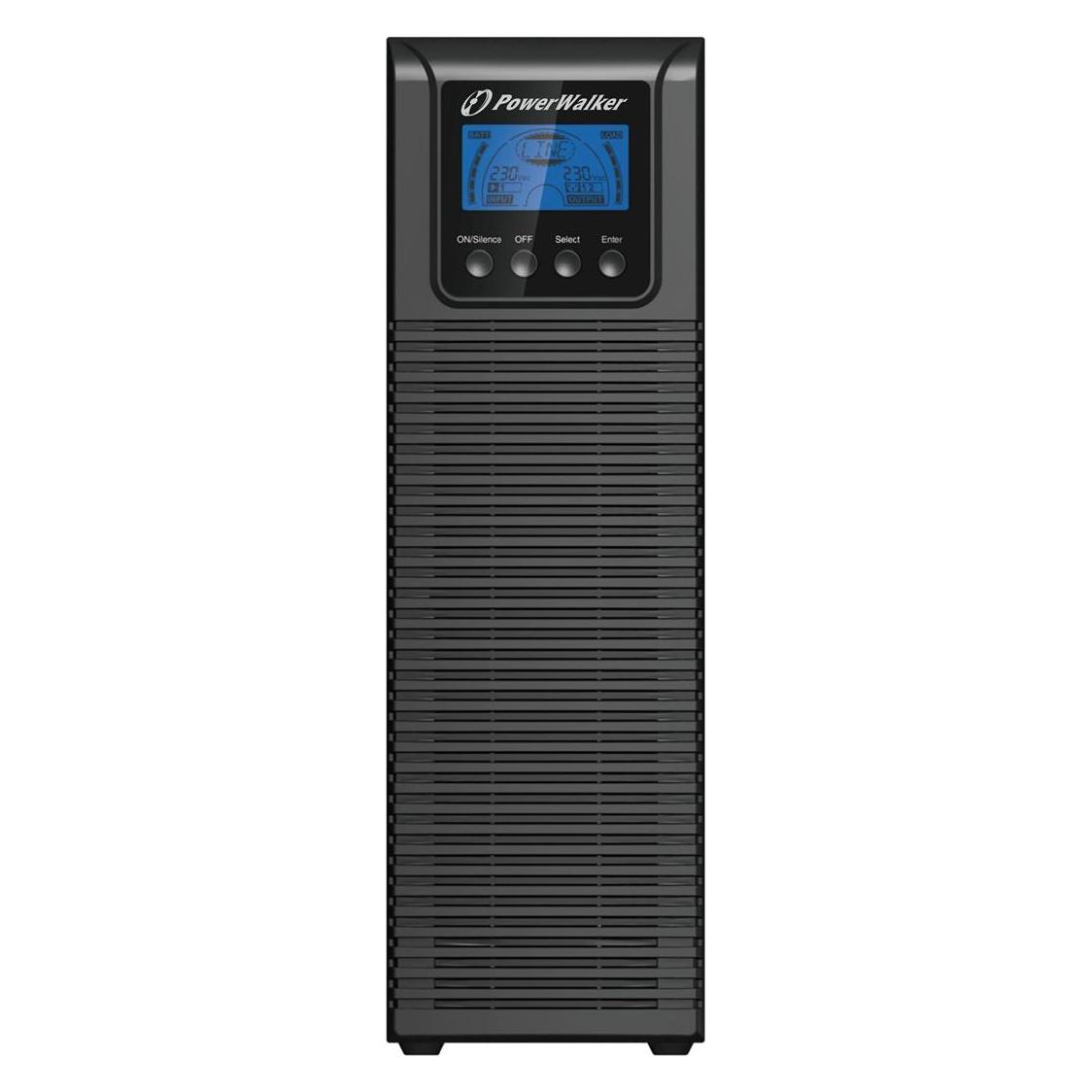 Powerwalker VFI 3000 TGS 3000VA / 2700W Online USV Tower Doppelwandler SNMP Slot HID OHNE AKKUS (3000 VA, 2700 W, Online-Doppelwandler USV) (10122046)