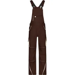 James & Nicholson Unisex Workwear Latzhose Color JN848 brown/stone (52)