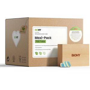 BiOHY Spülmaschinentabs All-in-One Tabs, biologisch abbaubar, vegan, mikroplastikfrei, 700 Tabs