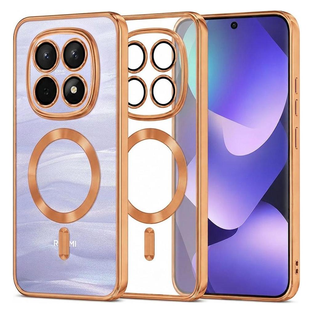 Techsuit - Luxury Crystal MagSafe - Xiaomi Redmi Note 15 5G / Note 15 4G / Poco M8 5G - Orange (Xiaomi Redmi Note 15 5G, Xiaomi Redmi Note 15 Pro 4G) (69678550)
