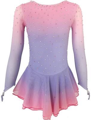LightInthebox Girls' Pink Figure Skating Dress Show Uniform for Performance and Competition