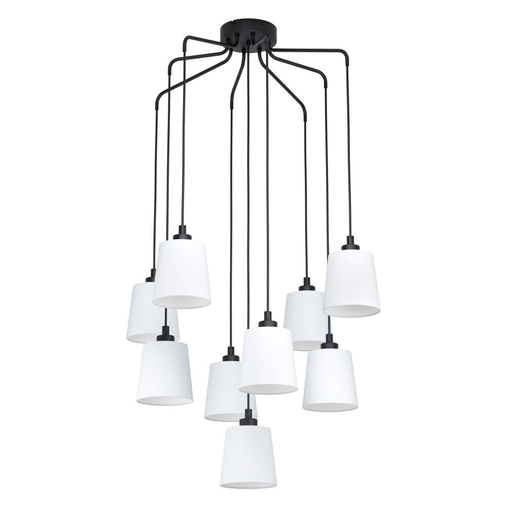 Stars of Light Bernabetta hanglamp - Zwart met wit glas