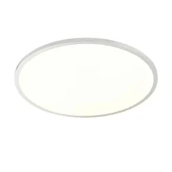 KHG LED-Deckenpanel rund   , silber , Maße (cm): H: 4,5  Ø: 40