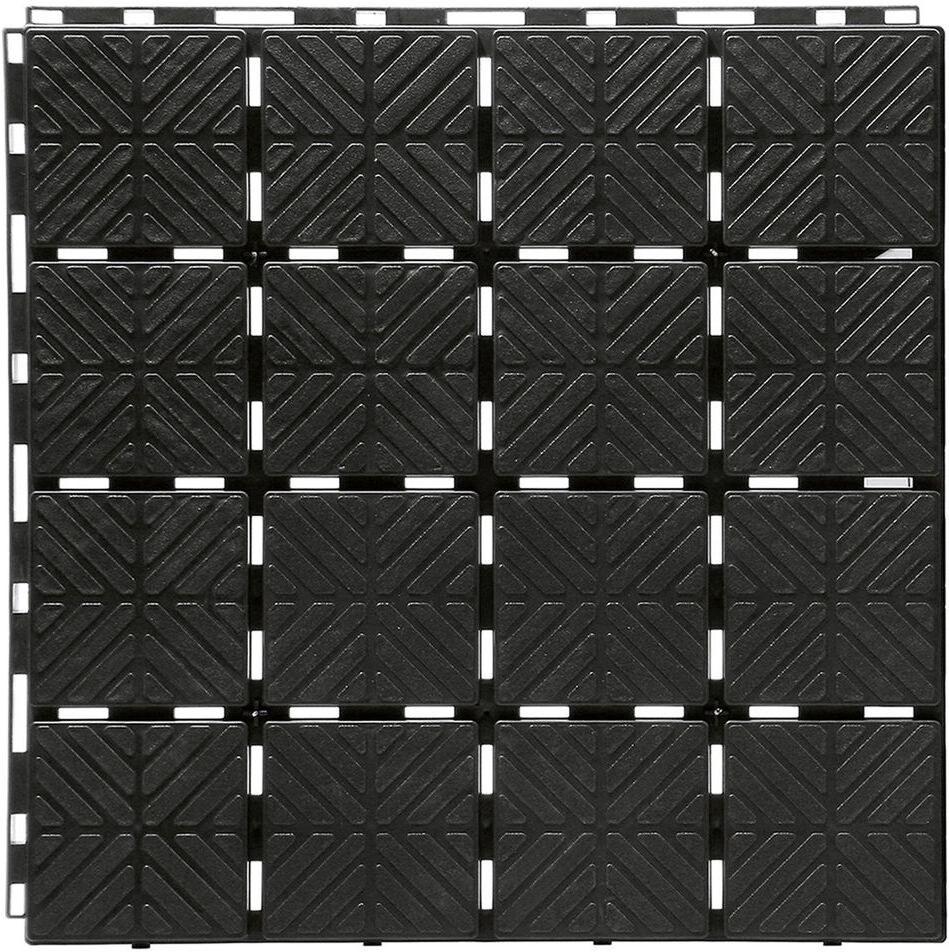Prosperplast Beetplatten »Easy Square«, Bodenplatten mit 40x40 cm, rutschfest, Klicksystem