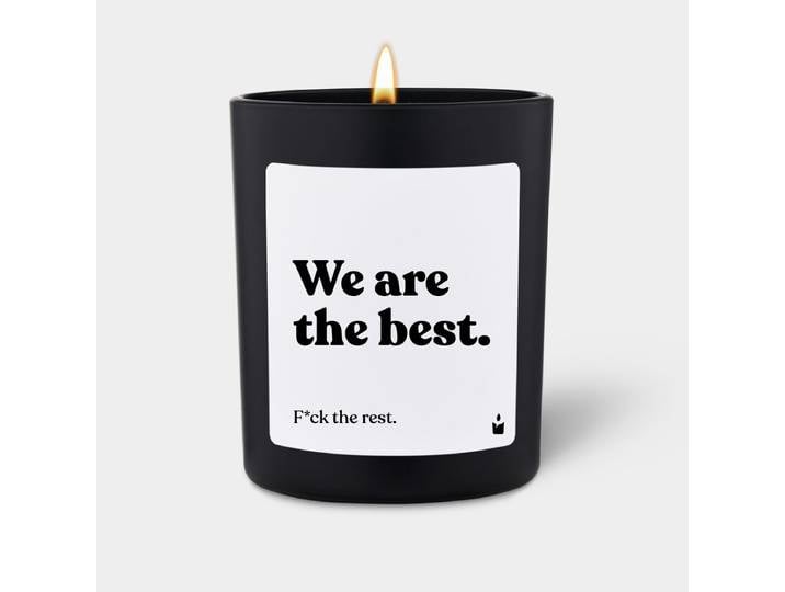 Duftkerze Schwarz Woody We are the best.