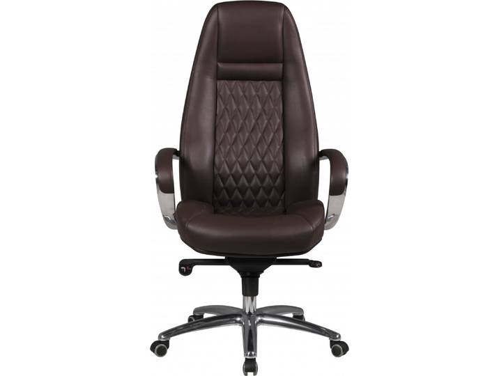 Amstyle Bürostuhl AUSTIN Echt-Leder Braun Schreibtischstuhl 120KG Chefsessel hohe Rückenlehne mit Kopfstütze X-XL hoc; SPM1.300