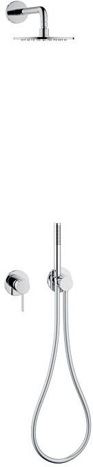 Keuco IXMO Brauseset 59603010001, chrom  Einhebelmischer, 2 Verbraucher, runde Rosette
