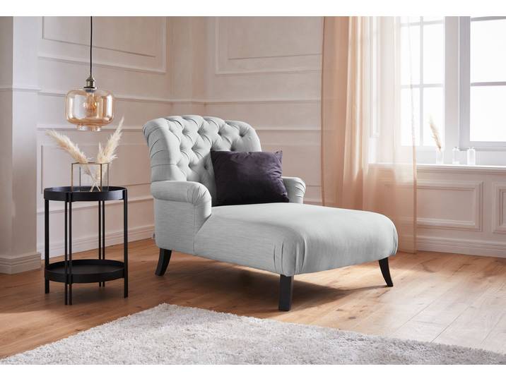 Loveseat HOME AFFAIRE Amiens Sessel Loungesessel , grau (hellgrau), B:93cm H:94cm T:144cm, Struktur fein (100% Polyester);Samtoptik (100% Polyester), Sessel, Loveseat, mit wunderschöner Knopfheftung im Rücken