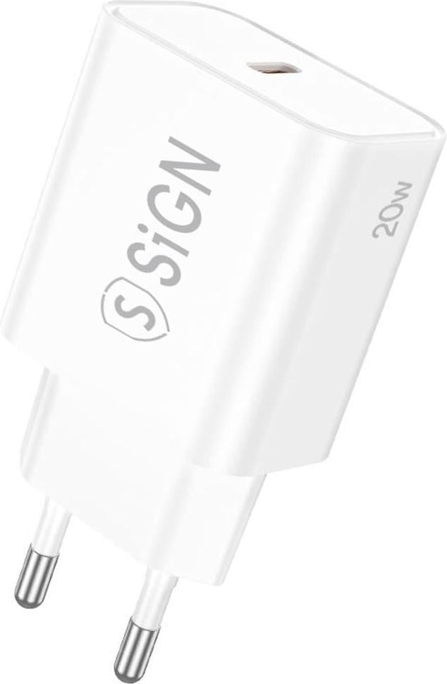 SiGN Wandlader USB-C PD 20W - Wit
