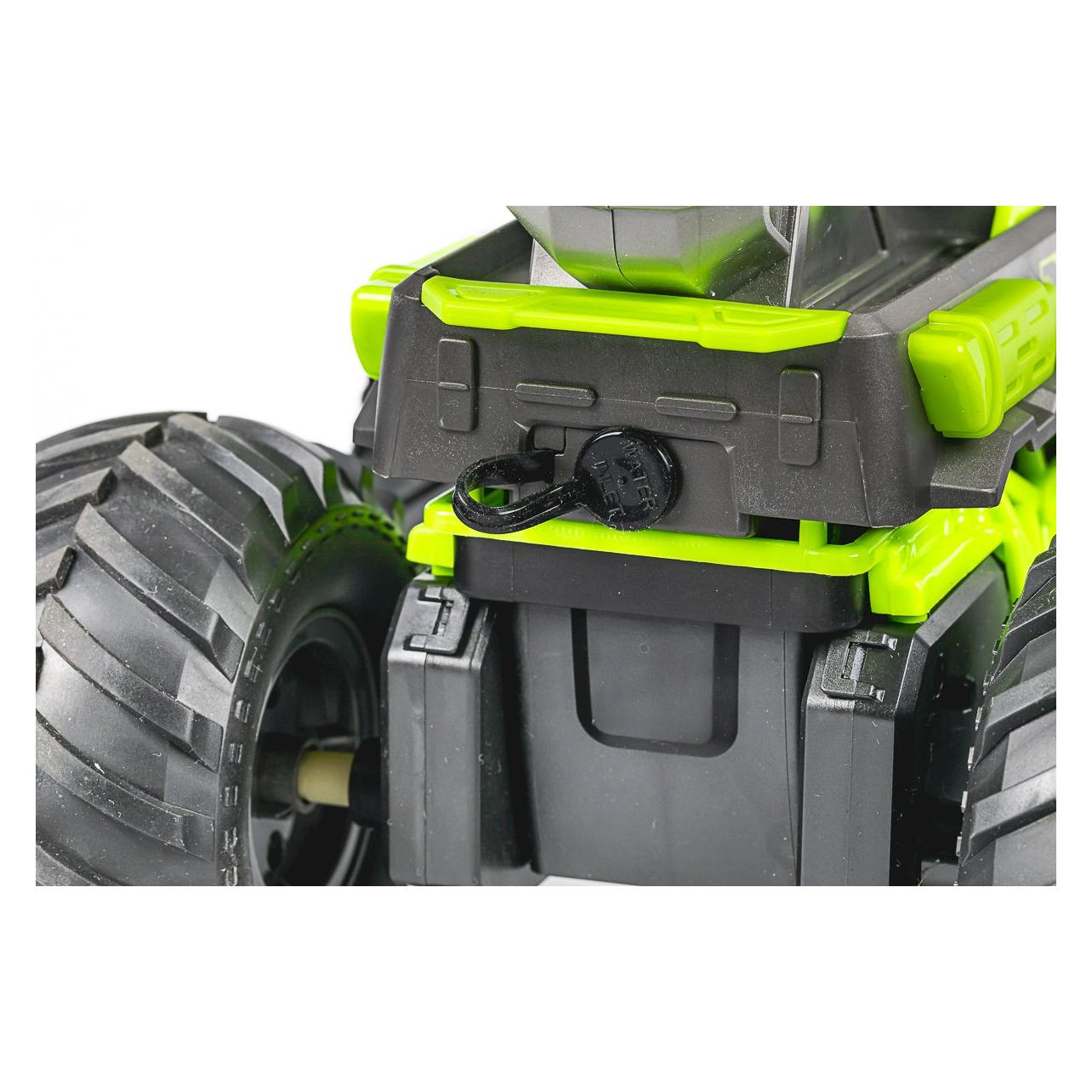Tec-Toy Water Shooting R/C car 2,4GHz, 7,4V 500mAh - Green (534646) (534646)