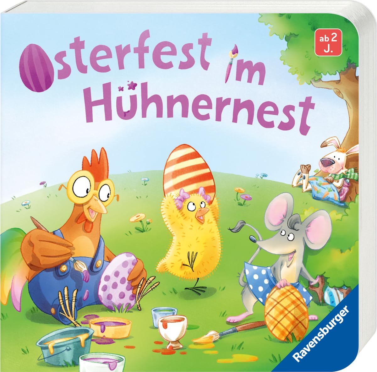 Maria Höck - Osterfest im Hühnernest: Kinderbuch ab 2 Jahren, kleines Geschenk fürs Osternest, Pappbilderbuch - Preis vom 18.10.2026 15:28:09 h