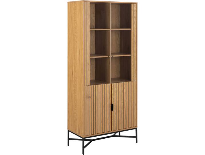 Vitrine Jaipur natur MDF B 80 H 180 cm