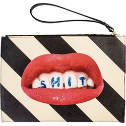 Toiletpaper Stripes Shit Tasche 28 cm flach mit Griff
