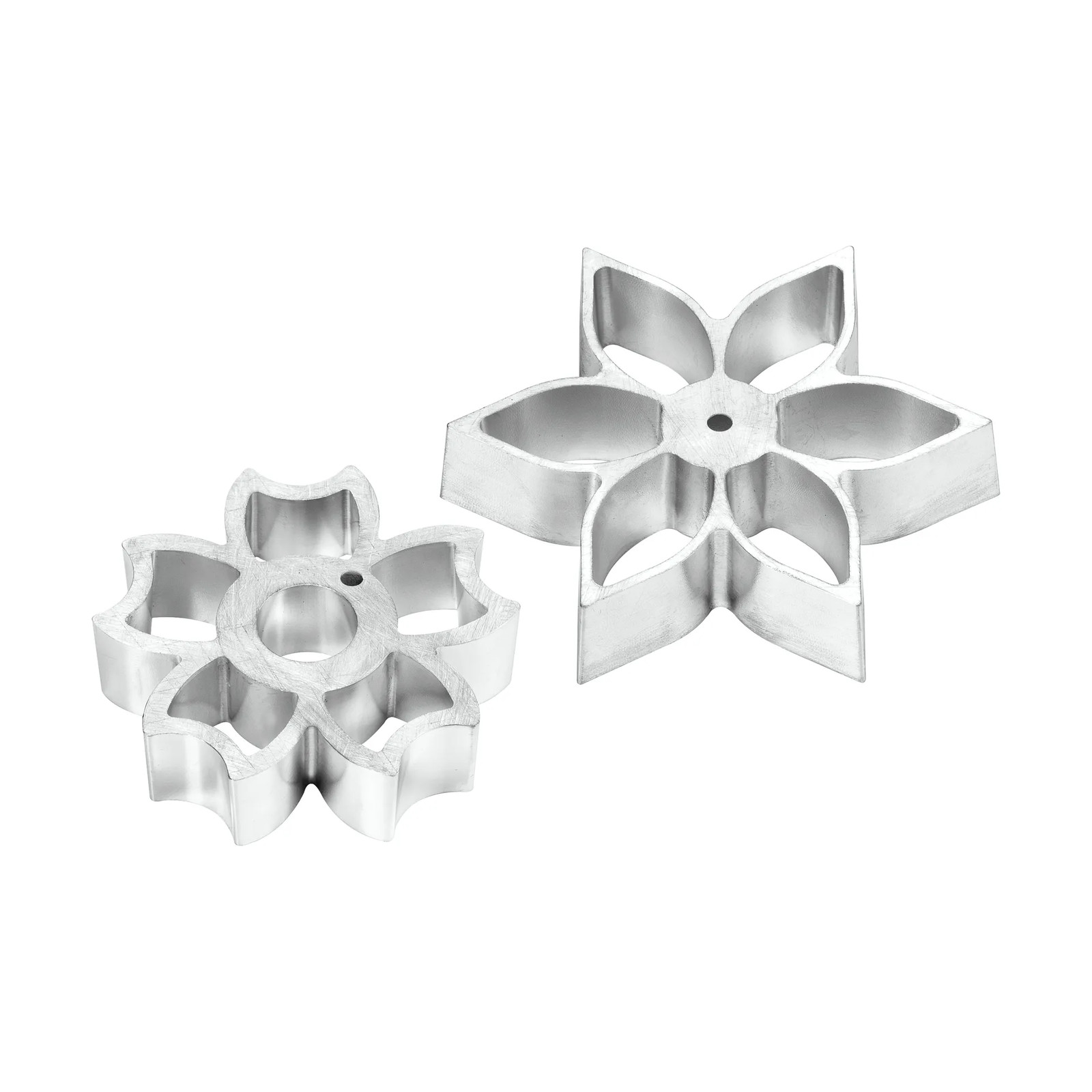 Plate It Flower Power wafelklem 2-pack Staal