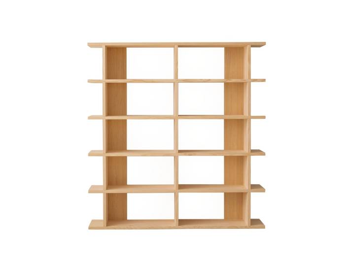 Bibliothèque en pin massif verni 2x5