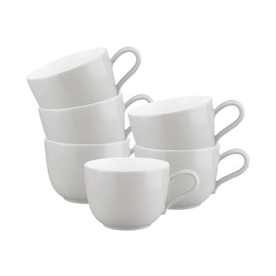 Seltmann Weiden Liberty Pure Colors Kaffeetasse 260 ml 6er Set - Grey