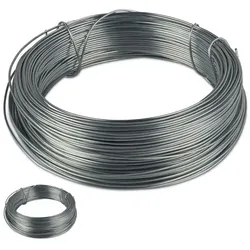 Relaxdays Bindedraht 1mm im 2er Set Silber