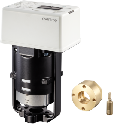 Oventrop Elektromotorischer Stellantrieb 1158022 24 V, mit Federrückzug/Adapter, stromlos geöffnet