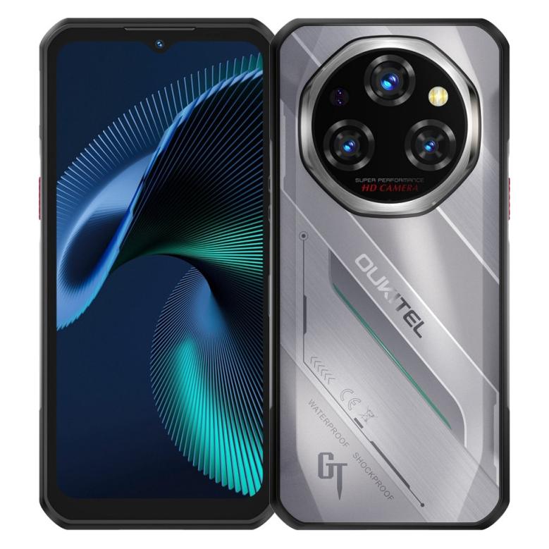 Oukitel WP62 5G (NFC - 6.6" - 512 Go, 16 Go RAM - 11000mAh) Argent (512 GB, Argent, 6.60", 5G) (OUKITEL-WP62-256GB-SILVER)