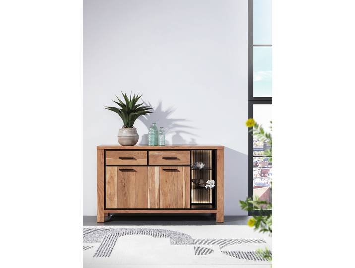 Sideboard - Breite 135 cm 135 x 80 x 44cm Braun