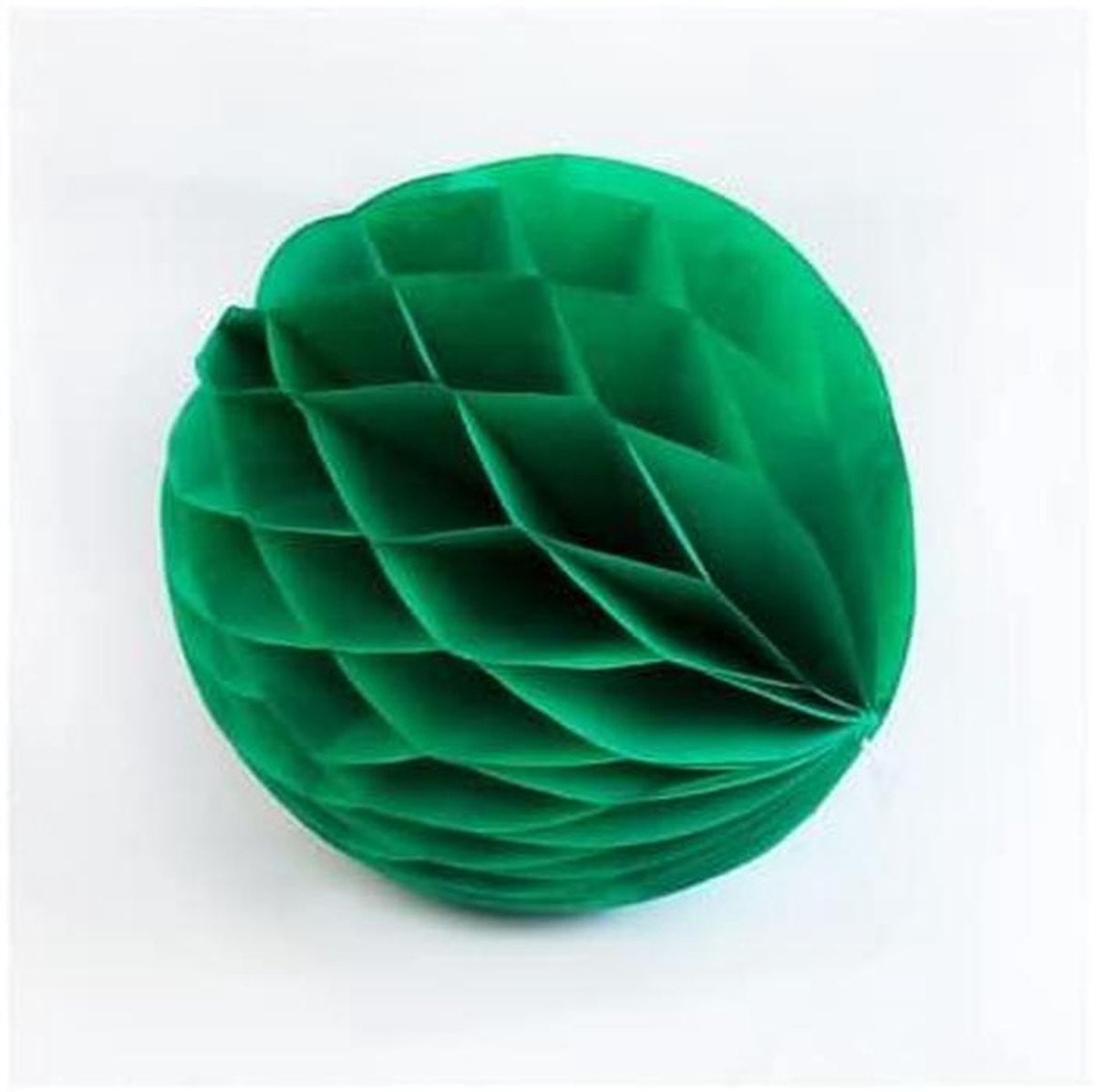 Groene Papieren Lantaarn Honingraat Bal voor Feestelijke Decoratie - 12 cm