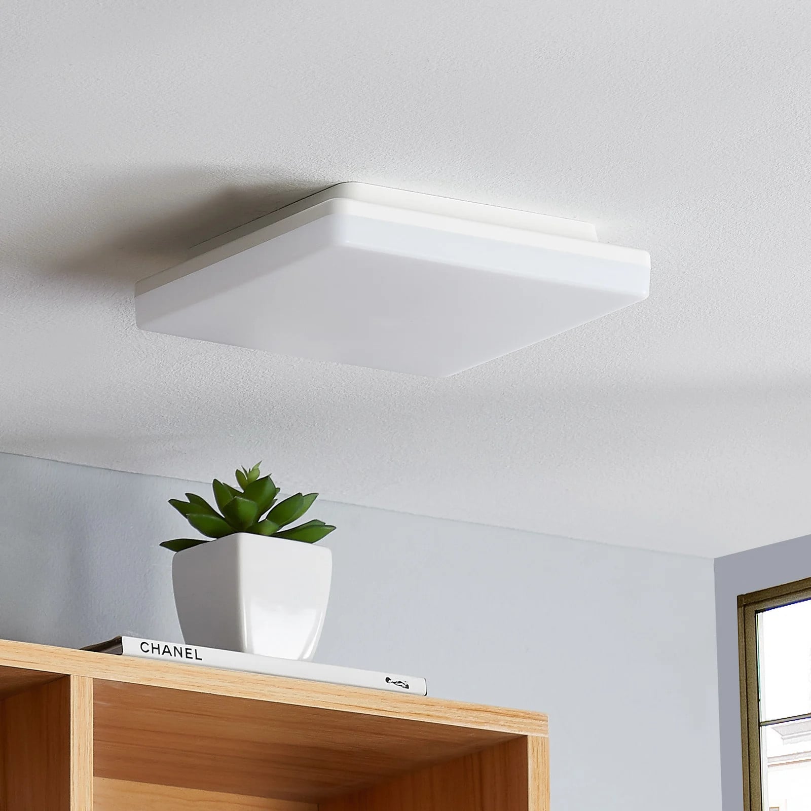 PRIOS Artin LED plafondlamp wit met sensor voor badkamer en hal