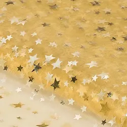 Organza "Sterne", gold