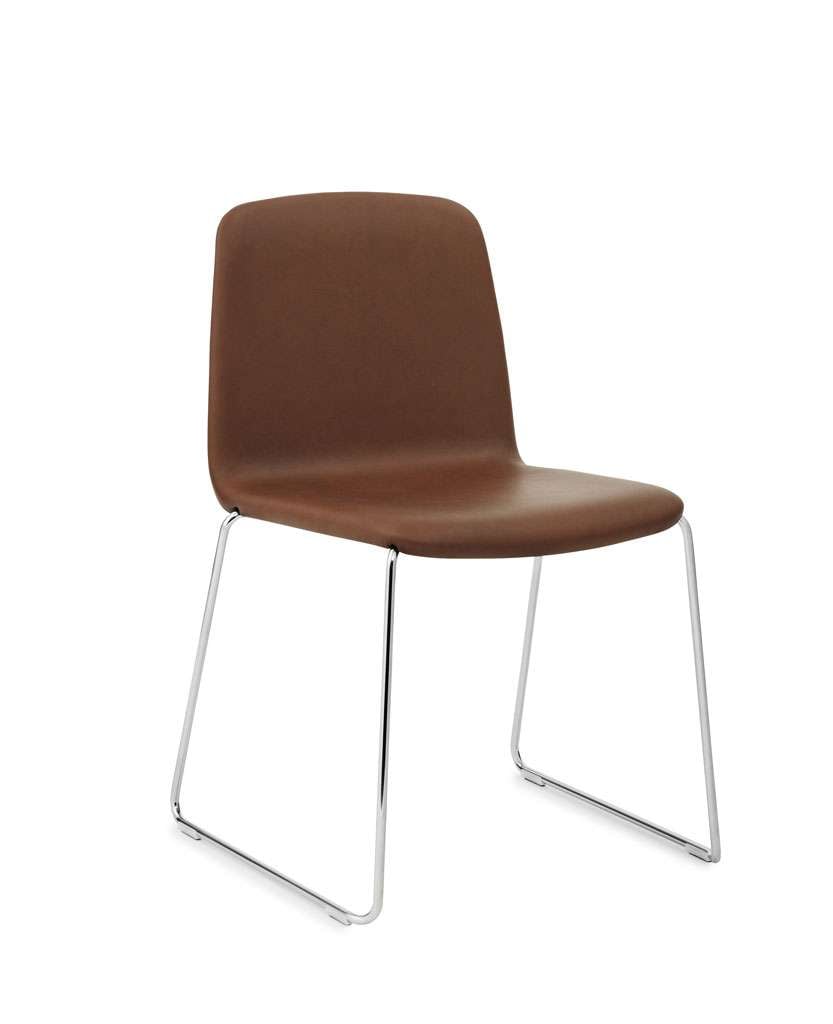 Normann Copenhagen Just Chair Stuhl (braun, chrom, Sørensen Læder Ultra Leder) braun | chrom | Sørensen Læder Ultra Leder 709767