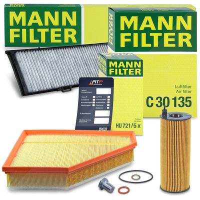 Mann-filter Inspektionspaket Filtersatz SET A [Hersteller-Nr. 10491251] für BMW