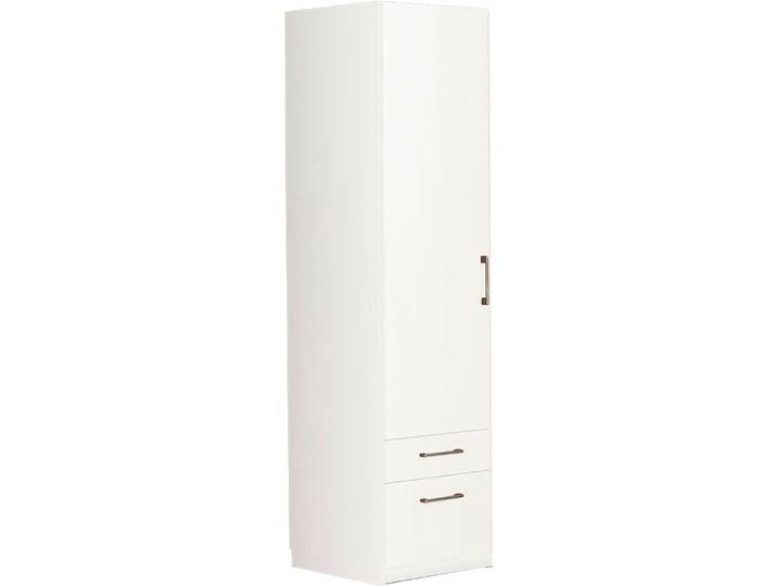 Drehtürenschrank PRIESS Lindau , weiss (weiß), B:48cm H:193cm T:54cm, Holzwerkstoff, Schränke, Drehtürenschrank