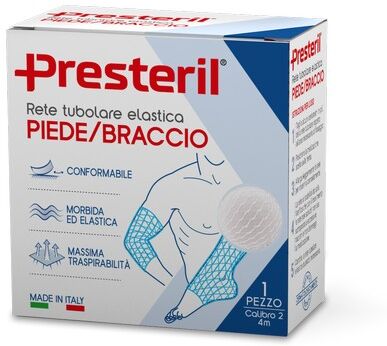 Corman Presteril Rete Tubolare Elastica N.2 Piede/braccio 4 M Tesi