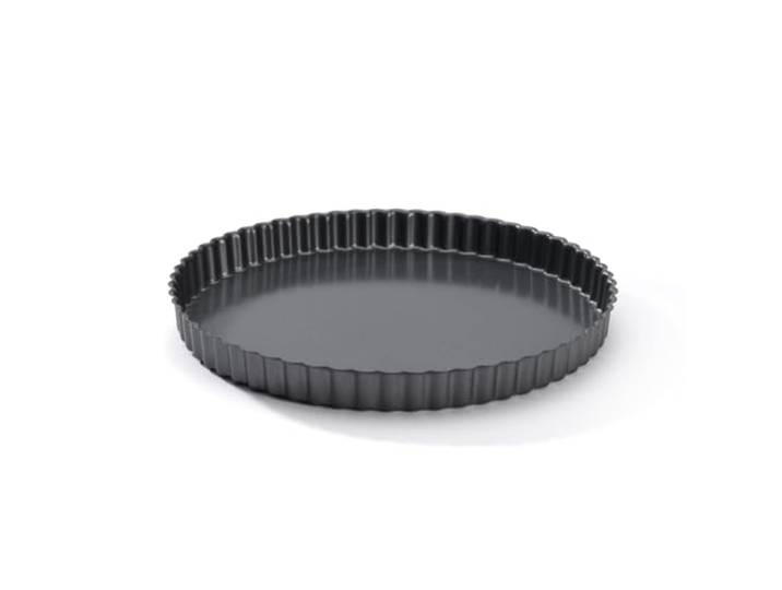 DE BUYER - Moule à tarte rond Canelée en acier antiadhésif - Diamètre 28 cm