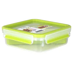 emsa Lunchbox CLIP & GO 5.8 cm hoch 0,85 l transparent/grün