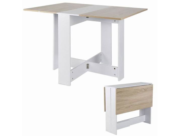 Table à Manger - VIVOLILV -Table à Manger Pliante Cuisine - 102 5x76x73 cm - Pour Petits Espaces - Chêne