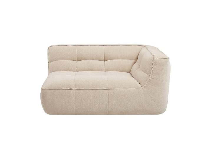 HABITAT - Module d'angle droit 2 places en tissu - Sable - Orieto