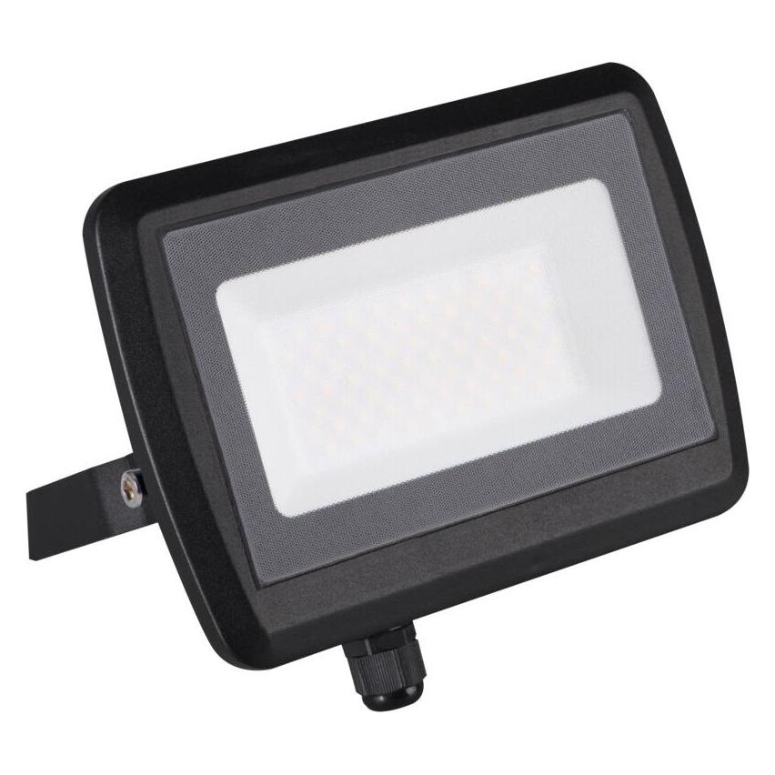 Kanlux Flutlicht-LED-Projektor 50W ANTEM LED 50W-NW B schwarz 4000lm 4000K 33203 (50 W, LED) (33203)