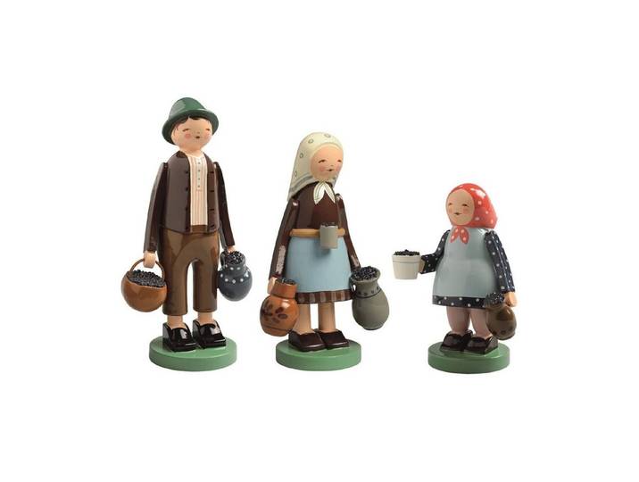 Wendt & Kühn Sammelfigur Beerensammler Satz 3 Figuren 537/1-3