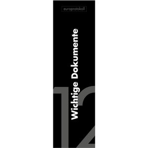 europrotokoll Rückenschilder wichtige Dokumente, 53 x 186 mm, Einsteckschild, 10 Stück